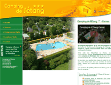 Tablet Screenshot of camping-etang.fr